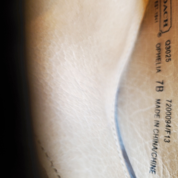 Coach Ophelia Suede Embossed block heels - Picture 4 of 8